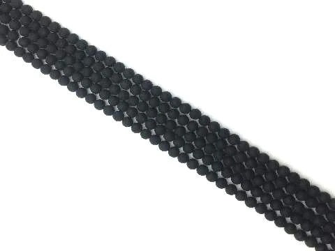 Matte Black Onyx Round Beads 10mm